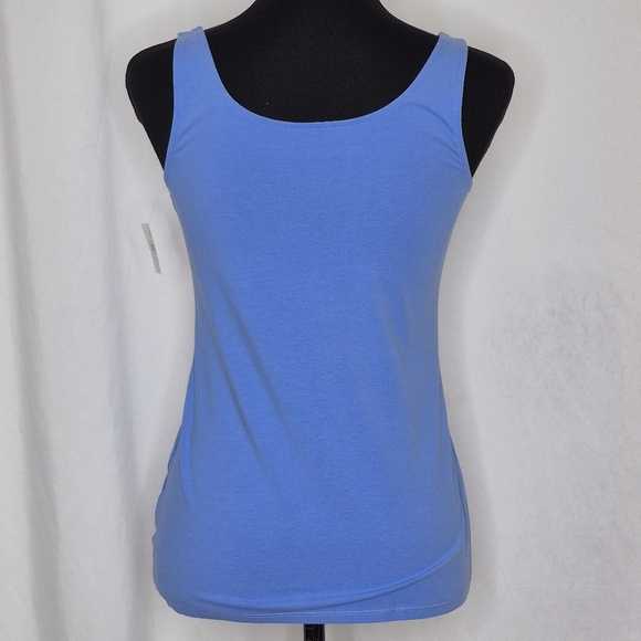 J. Jill Perfect Tank - NWT - Scoop Neck Fitted Tank Top in  Blue Lotus - Size S - Picture 4 of 6